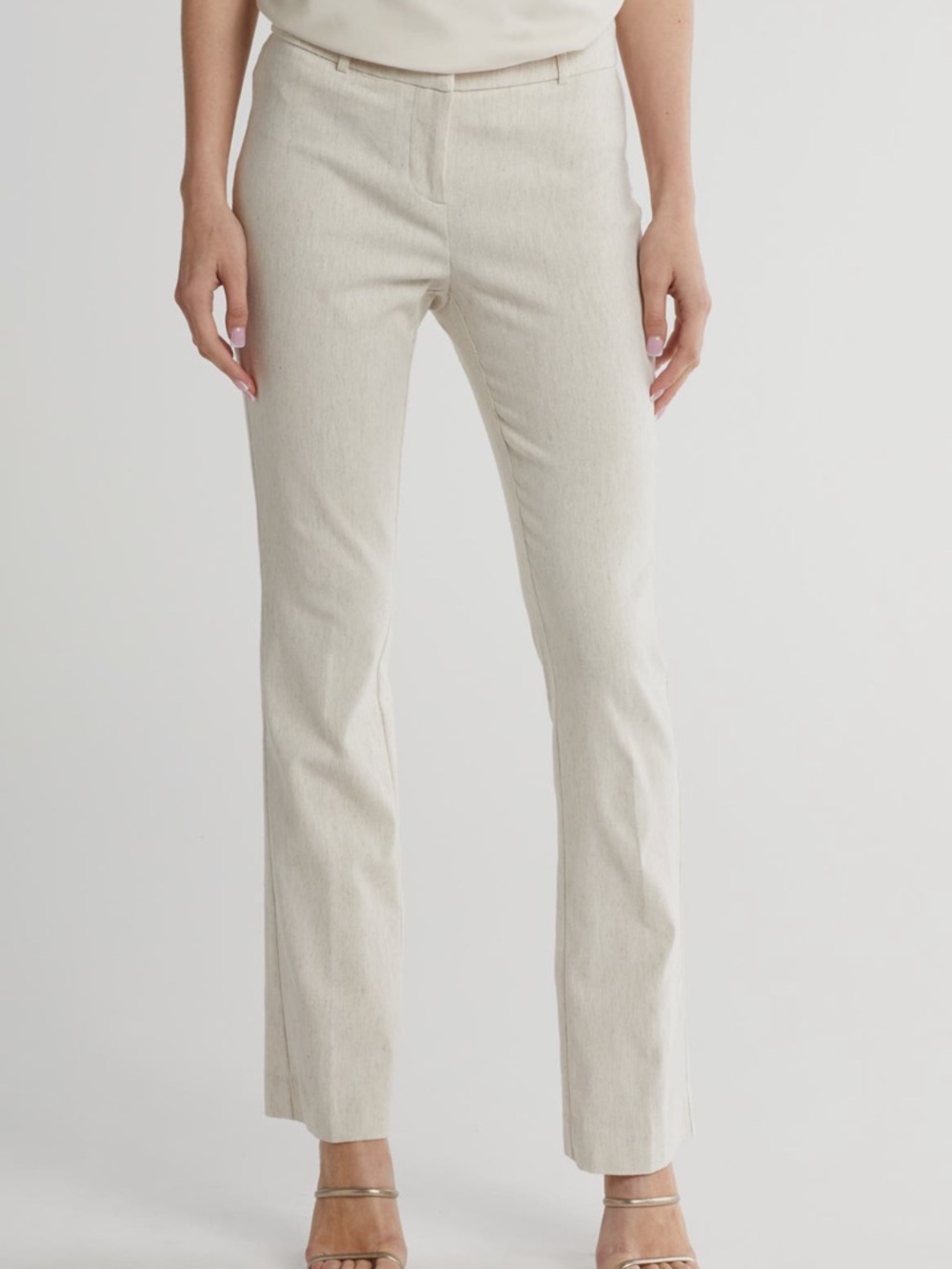 Amanda & Chelsea Light Beige Straight Leg Pants
